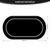 nuveti 79 x 40 Foldable Texas Poker Card Tabletop Layout Portable Anti-Slip Rubber Board Game Mat Smooth Premium Surface, Noise Reduction Poker Mat for Table view 2