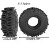 1.9 Inch RC Crawler Tires Skins Soft Rubber Off-Road Tyres for 1/10 TRX4 TRX6 SCX10 90046 AX103007 D90 Gen7 MST VS4-10,RCHuiWow High Grip Mud Terrain Tyres,StyleG view 3