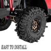 1.9 Inch RC Crawler Tires Skins Soft Rubber Off-Road Tyres for 1/10 TRX4 TRX6 SCX10 90046 AX103007 D90 Gen7 MST VS4-10,RCHuiWow High Grip Mud Terrain Tyres,StyleG view 4
