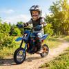 24V Electric Dirt Bike for Kids - 13.6MPH Fast Speed Motorcycle for Kids with 250w Motor and Air-Filled Tires view 1