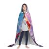 WBQLSL Cosplay hooded ice cream printed Medium cape, costume, essential holiday party prop, sizes S/M/L (unisex) view 2