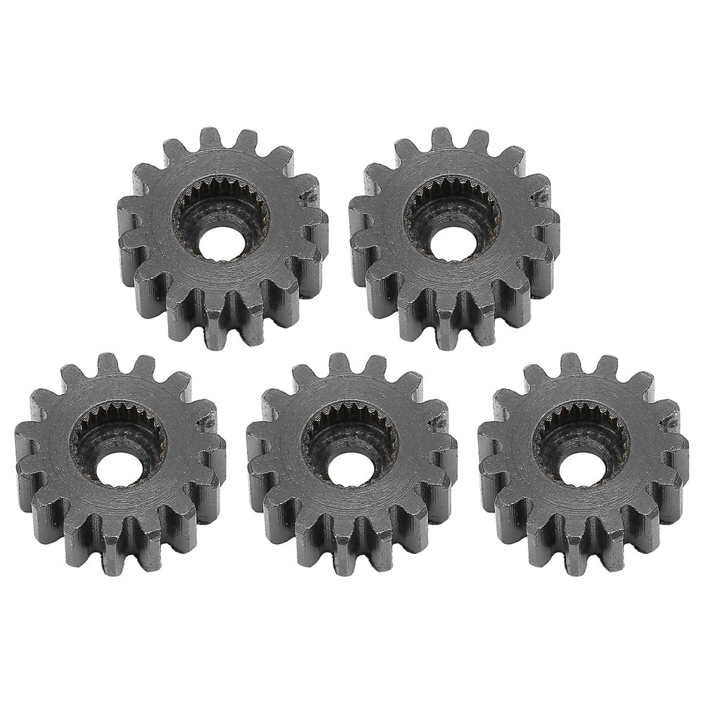 5pcs Steel Servo Spur Gear, 24 Tooth Internal Spline Gear Module 0.8, High Strength Durable Industrial Replacement Gears for RC Servo Motors and Mechanical Drive Systems (15 Teeth)