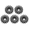 5pcs Steel Servo Spur Gear, 24 Tooth Internal Spline Gear Module 0.8, High Strength Durable Industrial Replacement Gears for RC Servo Motors and Mechanical Drive Systems (15 Teeth) view 1
