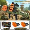Children's Foam Rocket Launcher Toy Soft Bullet Launcher RPG Toy Gun Set Tactical Vest Battle Game (Green, Standard Edition) view 2