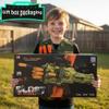 Children's Foam Rocket Launcher Toy Soft Bullet Launcher RPG Toy Gun Set Tactical Vest Battle Game (Green, Standard Edition) view 4
