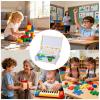 Arithmetic Toys Children, Wooden Learning Educational Addition, Subtraction Kindergarten Teaching Materials, Durable Wood Build with Colorful Numbers, Compact Organizer with Easy Grip Feature view 4