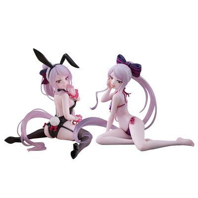 MABAIUDE 2pcs Shalltear Bloodfallen Figure Albedo Anime Figure PVC Model Statue Figurine Ornaments for Fans