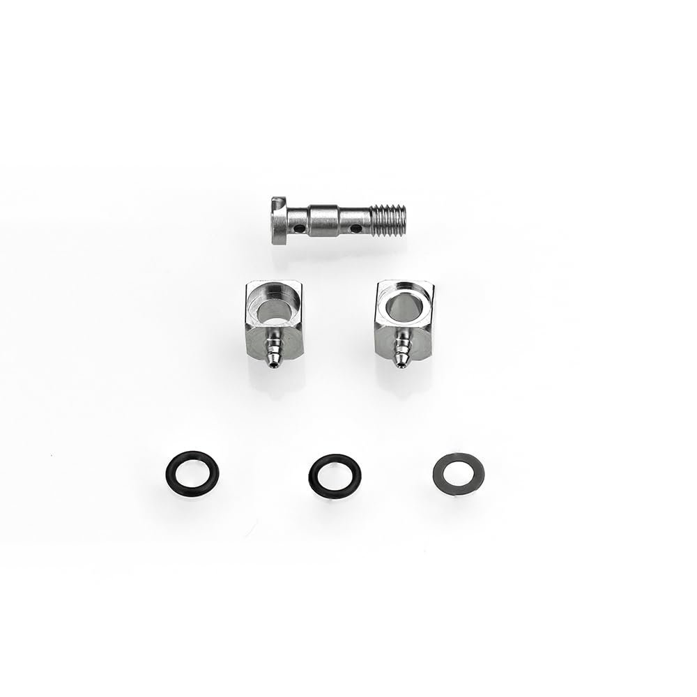 TOUCAN RC HOBBY LESU M5 Elbow Stainless Steel Conjoined Nozzle for 1/14 RC Hydraulic Truck Car