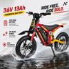 Electric Dirt Bike for Kids 5+, 750W Power 16"*4" Fat Tire for Off-road view 3
