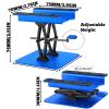 2-Pack RC Work Stand Bundle for 1/18 1/24 1/30 1/32 TRX4M K10 SCX24 FCX24 K5 AX24 SCX30 Ascent-32, 360 Rotating Display Stand & Height Adjustable Lift Table w/ 4 Pcs Jack Stands,Navy Blue w/Navy Blue view 4