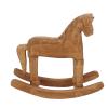Jeanoko Handcrafted Pine Rocking Horse Decor Safe Sturdy Office Decoration for Christmas Bedroom Showcase 1 X Rocking Horse Decor view 4