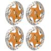 4PCS Universal Aluminum Alloy RC Brake Disc with Metal Hex Adapter, Precision CNC Machined Lightweight Brake Disc for 1/10 RC Car SUV Climbing Vehicle (Gold) view 2