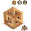 2026 Premium Hexagon Twist Illusion, 3D Printed Hexagonal Decompression Sensory Desk Gadget for Relieving Stress, Funny Irritability and Relaxation Pocket, for Focus, Hypnotic Fidget (#B) view 1