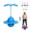 Balance Jumping Ball,Pogo Jumper with Handle and Ball Pump,High Jump Toy Bounce Jump Trick Board with Non-Slip Footpads,Perfect for Balance & Coordination (Blue) view 1