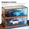 Display Case, Detachable Acrylic Shadow Box for Collectibles/Ornament/ Model, Stackable Showcase Organizer(26x6x22in(Length x Width x Height)) view 3