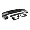 Spoiler Fin Bending Insert Rear Bumper Lip Diffuser Compatible for Benz A Class W176 Black Carbon Fiber Diffuser +Exhaust Tips 13-17(Without Tip) view 2