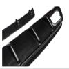 Spoiler Fin Bending Insert Rear Bumper Lip Diffuser Compatible for Benz A Class W176 Black Carbon Fiber Diffuser +Exhaust Tips 13-17(Without Tip) view 3