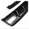 Spoiler Fin Bending Insert Rear Bumper Lip Diffuser Compatible for Benz A Class W176 Black Carbon Fiber Diffuser +Exhaust Tips 13-17(Without Tip) view 4