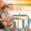 Magic Cube Electric Train Set - Transformable Building Blocks 3D Flexible Race Track with Anti-Gravity, Educational Toy Boys Girls Birthday (124 PCS) view 2