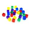 200Pcs Colorful 6 Sided Acrylic Dices 8mm D6 Cubes Square Corner Clear Educational Board Game view 1
