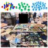 200Pcs Colorful 6 Sided Acrylic Dices 8mm D6 Cubes Square Corner Clear Educational Board Game view 2
