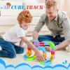 Homephi Electric Train Set, Magic Track Toy for Kids Aged 4 5 6 7 8 9, 3D Cube Track, DIY STEM Learning Toys with Infinity Train, Anti-Gravity Race Track (Advanced Edition (1 Vehicle + 34 Cubes)) view 2