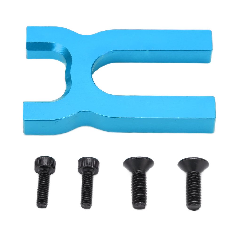 RC Motor Mount Aluminum Alloy High Performance Precision Engine Holder Upgrade Part for Arrma Kraton 6S BLX V4 1/7 Mojave RC Car Includes 4 Screws 48x30x7mm (Blue)