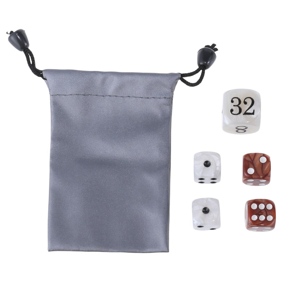 Acrylics Dices Set of Doubling Cube Professional Backgammon with Pearls Finish for Board Game Acrylic Dices