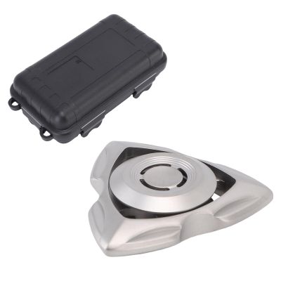 Stainless Steel Finger Gyroscope Spin Toy with Storage Box for Adults