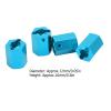4 Set 12mm Wheel Hex Hub Nut, Aluminum Alloy RC Wheel Hex Hub with Fixing Pins, 16mm Height Universal Replacement for 1/10 1/12 Remote Control Vehicle (Blue) view 3