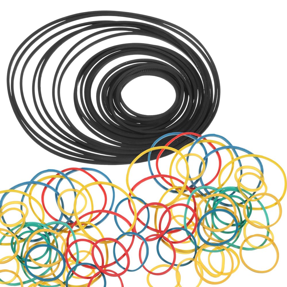 60Pcs Toy Rubber Pulley Belt RC Car Belts Engine Drive Belts Rubber Transmission Belt Model Engine Airplane Pulley Belt for Toys Wheel DIY Model RC Car Airplane Robot Truck Toy Accessories