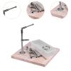 Action Figure Stand Sculpture Model Display Stand Carved Clay Workbench Adjustable, Clay Modeling Support Combination Bracket , with Storage Box view 2