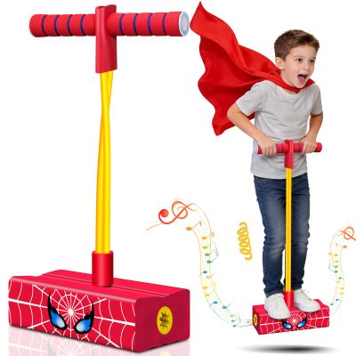 Spider Pogo Stick: Spider Toys for Boys 4-6, Outdoor Toys for Kids Ages 4-8, Toys for 3 4 5 6 7 8 9 10 11 12 Year Old Boys, 3+ Year Old Boy Gift, Birthday, Easter, Christmas, Foam Pogo Jumper for Kids