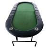 espidoo 73" Foldable Poker Table: 8 Player Game Table with Built-in Cup Holders & Smooth Playing Surface - No Assembly Required Folding Design for Home Game Nights & Parties view 3