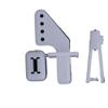 10 Sets Medium Lock On Nylon Control Horn And Clevis 21mm Set Rudder Servo Ailerons Elevators For RC Fixed Wing Airplane Compatible With Drone Parts Quadcopter Models UAV Models view 4