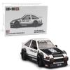 1:64 Diecast Model Car Compatible with Toyota AE86 Sprinter Trueno Kaido Street V1 White Limited Edition by Kaido House x Mini GT KHMG180 view 1