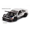 1:64 Diecast Model Car Compatible with Toyota AE86 Sprinter Trueno Kaido Street V1 White Limited Edition by Kaido House x Mini GT KHMG180 view 2