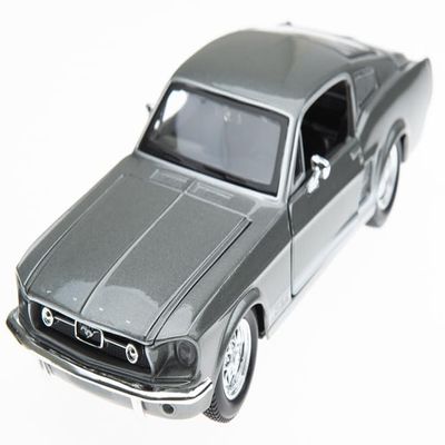 1967 'Stang GT 1/24 Scale Grey Diecast Model Car Display