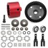 RC Repairs Components For Arrma For Kraton V5 V6 BIG For Rock For Mojave EXB 1/8 1/7 43T 10T Steel Front Rear Differential Set ARA310990 Upgrade Parts(Blue) view 3