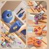 Exrroh Kids Tool Set with Drill, 144PCS STEM Montessori Toys for 3-5 Years Old Boy Girl, Toddler Tool Kits with Toolbox, Pretend Play Kid Toy, Educational Construction Toy, Birthday Gift for Kids view 4