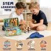 Exrroh Kids Tool Set with Drill, 172 PCS STEM Montessori Toys for 3-5 Years Old Boy Girl, Toddler Tool Kits with Toolbox, Pretend Play Kid Toy, Educational Construction Toy, Birthday Gift for Kids view 2