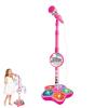 Kids Microphone with Stand, Mini Karaoke Machine for Kids, Portable Kids Karaoke Microphone Toy with Music & Lights, Birthday Gift for 4 Year Old Girls (Pink) view 1