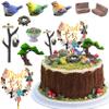 10Pcs Bird Cake Topper Bird Cake Decorations for Baby Shower Party Supplies view 1