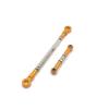 Models Upgrades Parts For HuangBo ZP1001 ZP1002 ZP1003 ZP1004 1/10 RC Car Metal Upgrade Front Axle Steering Linkage Servo Link Rod Accessories(Yellow) view 1