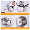 Ameble Kids Tea Set Includes Portable 330ml Stainless Steel Long Spout Teapot with Filter Screen and 4 70ml Cups for Children Camping Home view 4