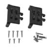 2PCS RC Servo Mount Aluminum Alloy Servo Fixed Bracket RC Steering Gear Bracket for Axial SCX24 1/24 RC Car Black view 1
