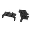 2PCS RC Servo Mount Aluminum Alloy Servo Fixed Bracket RC Steering Gear Bracket for Axial SCX24 1/24 RC Car Black view 2