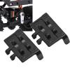2PCS RC Servo Mount Aluminum Alloy Servo Fixed Bracket RC Steering Gear Bracket for Axial SCX24 1/24 RC Car Black view 4