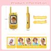 Seaonar Video Walkie Talkies for Kids - 2 Pack Long Range Walkie Talkie Rechargeable Video Intercom 2 Way Radio for Age 3-12 Boys Girls for Indoor Outdoor Camping (Pink&Yellow) view 2