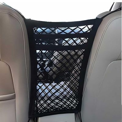 3-Layer Car Storage Net for LINCO Aviator(6seats Without armrest) 2020-2023, Stretchable Cars Seat Mesh Bag Mesh Pocket Elastic Tissue Purse Holder Netting